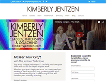 Tablet Screenshot of kimberlyjentzen.com